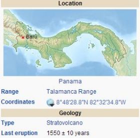 Map of Panama showing Volcan Baru – Best Places In The World To Retire – International Living